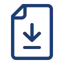Document with download arrow icon