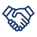 Handshake partnership icon